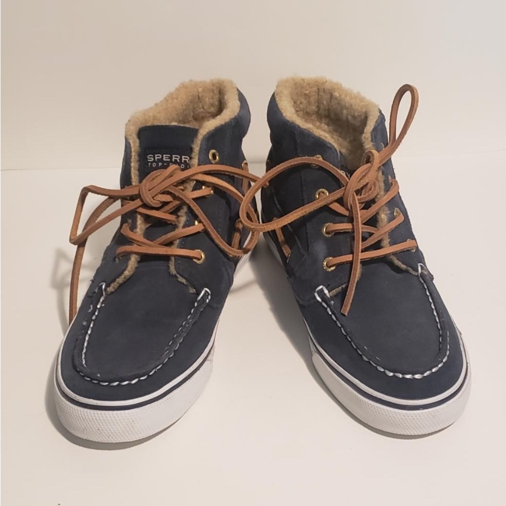 NWT Unisex Navy Sperry TopSider Shoes (Size 7.5W/6M)